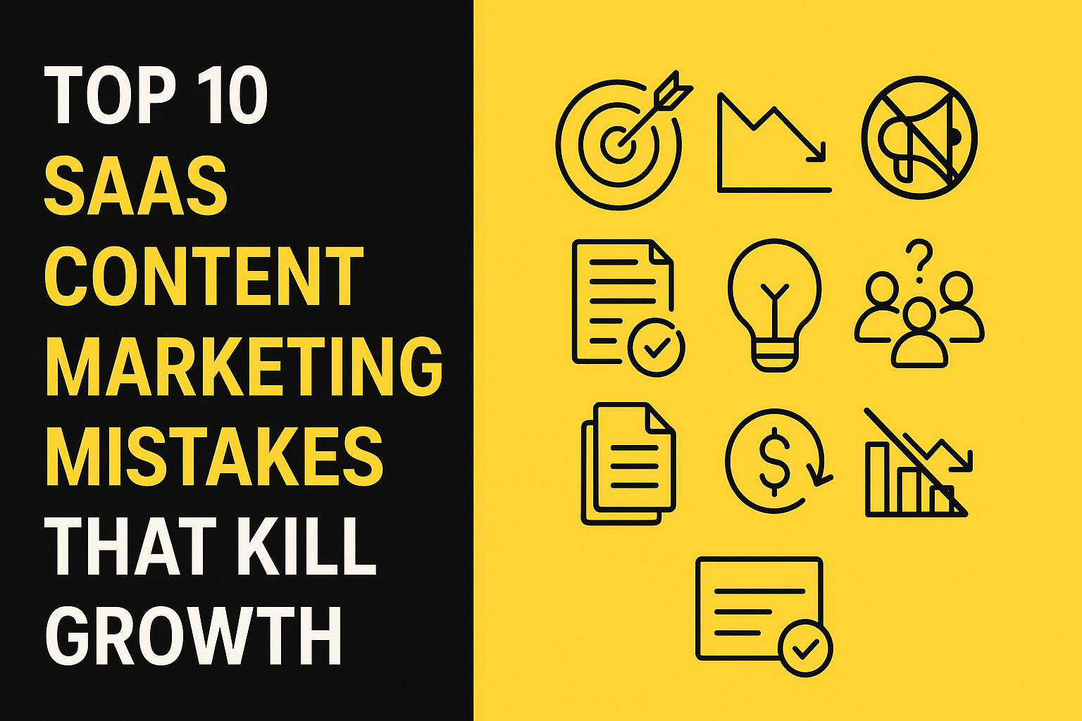 Top 10 SaaS Content Marketing Mistakes That Kill Growth