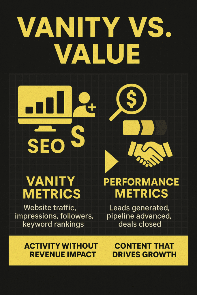 Vanity metrics vs value