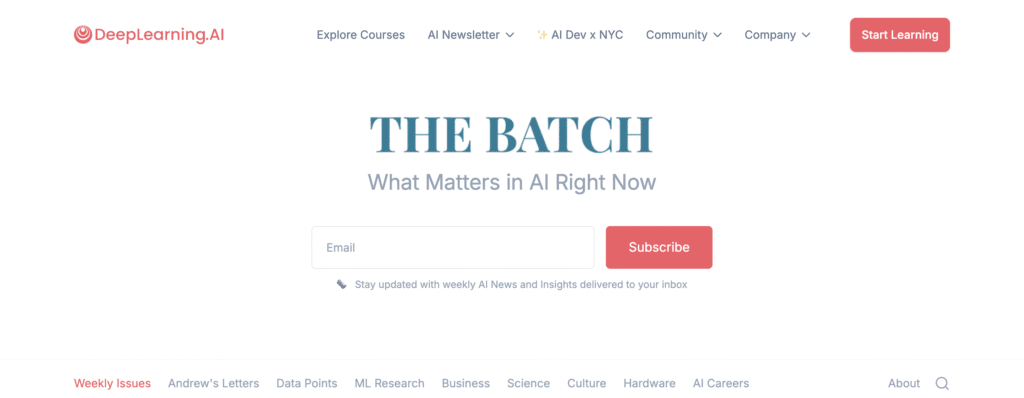 The Batch by DeepLearning.AI