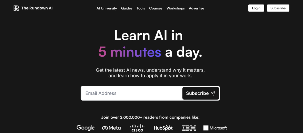 Rundown AI - Best AI Newsletters