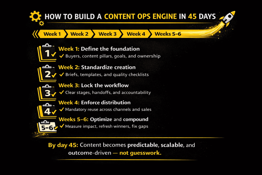 build a content operations engine