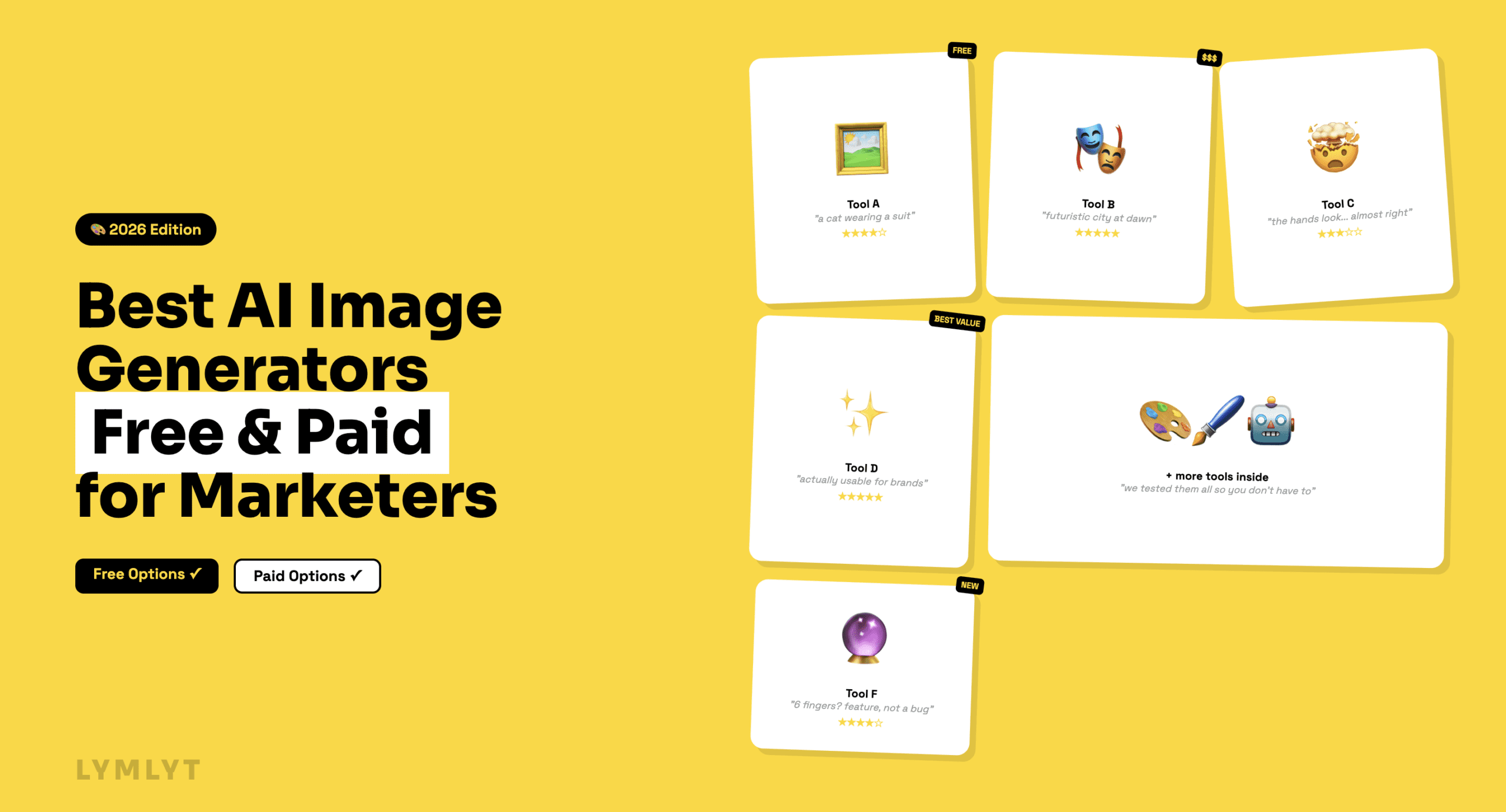 Best AI Image Generators: Free and Paid Options for Marketers in 2026