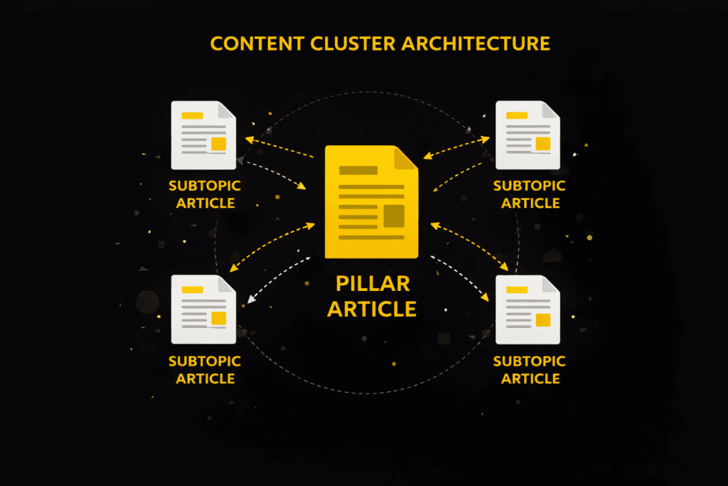 Content Cluster architechture - B2B SaaS Blog Strategy