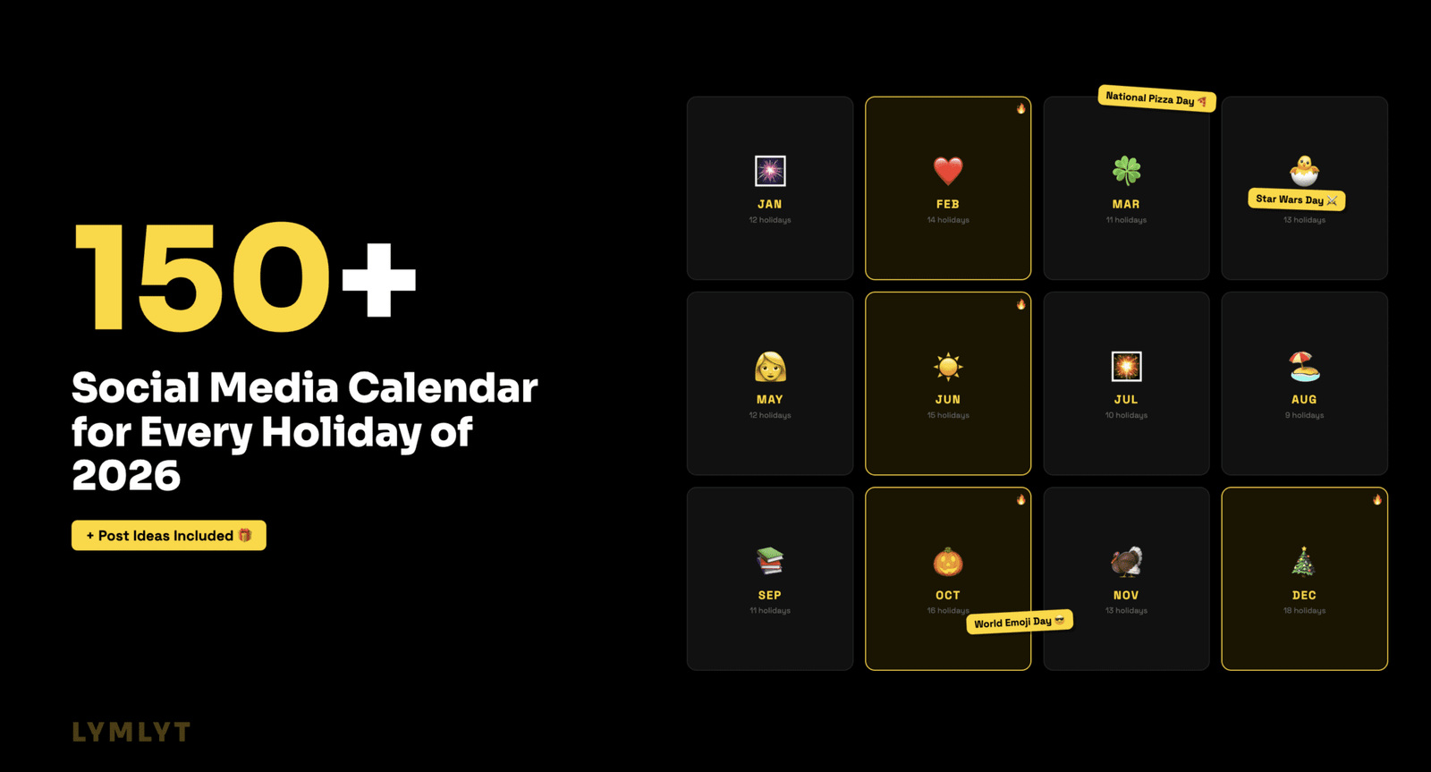 150+ Social Media Calendar for Every Holiday of 2026 (+ Ideas for Posts ...
