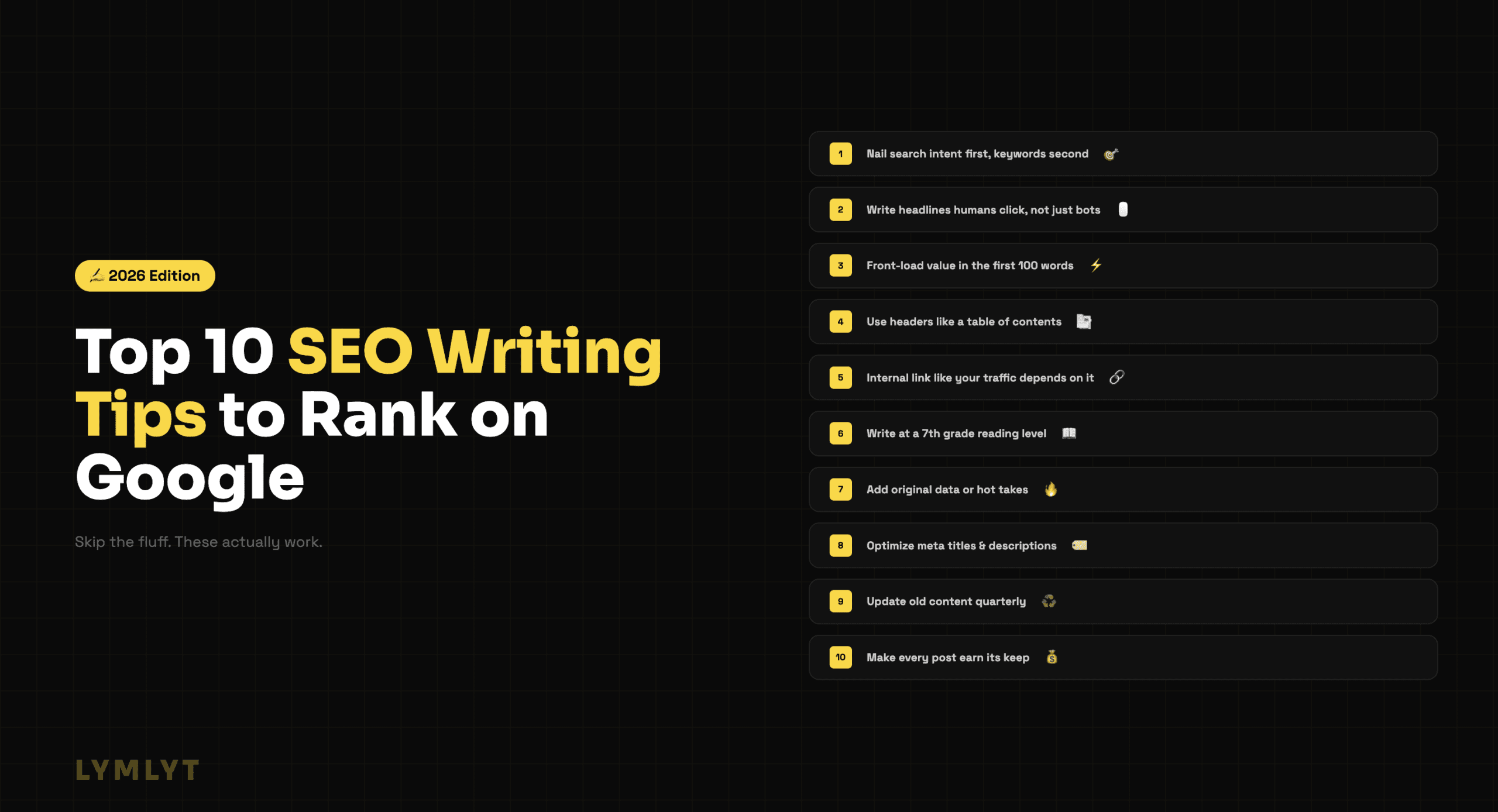 Top 10 SEO Writing Tips to Rank on Google in 2026