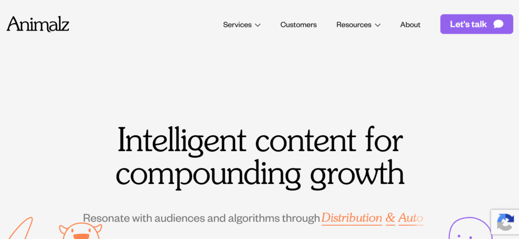 SaaS content marketing agencies - Animalz