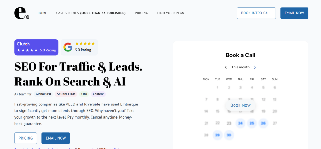 best SEO agencies for startups-Embarque