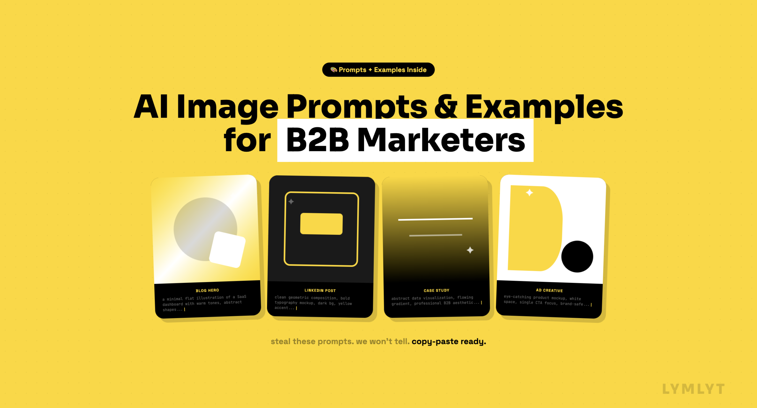 The AI image prompts and examples for B2B marketers