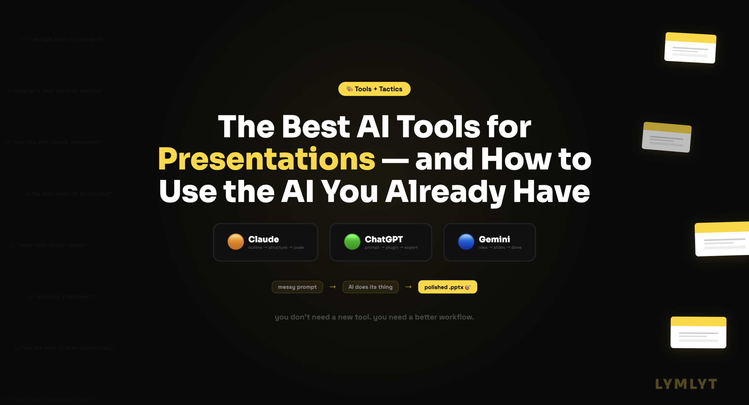 The best AI tools for PPT and presentations