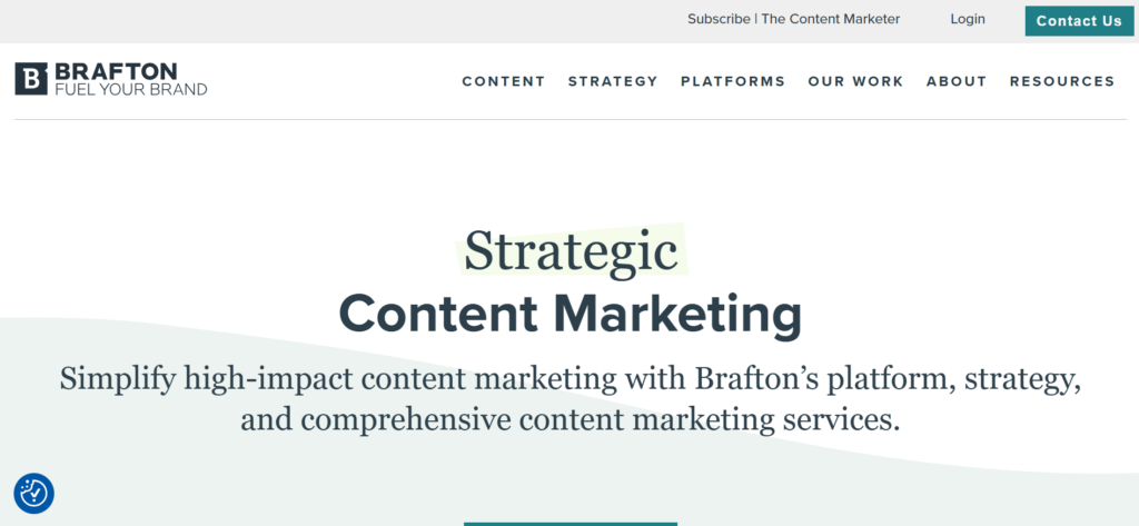SaaS content marketing agencies - Brafton