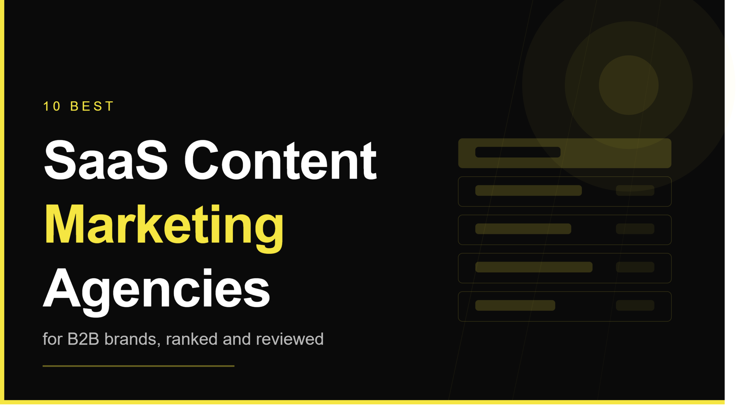 10 Best SaaS Content Marketing Agencies for B2B in 2026