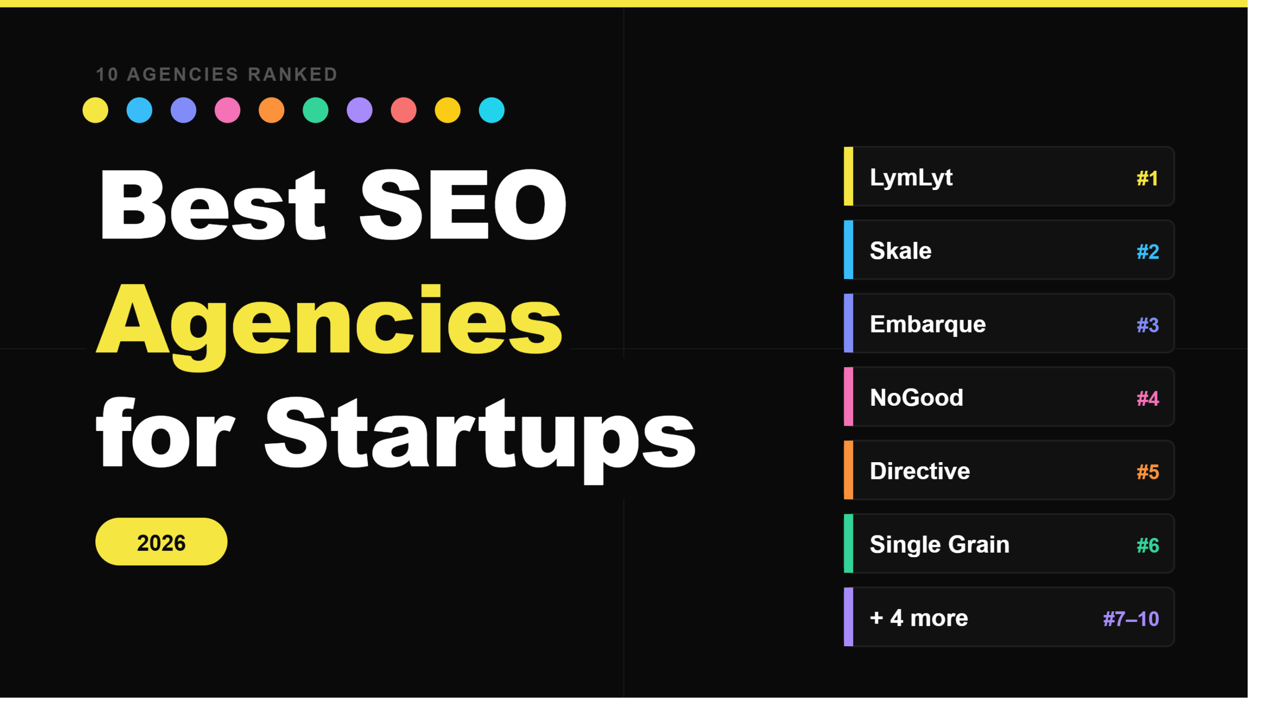 10 Best SEO Agencies for Startups in 2026