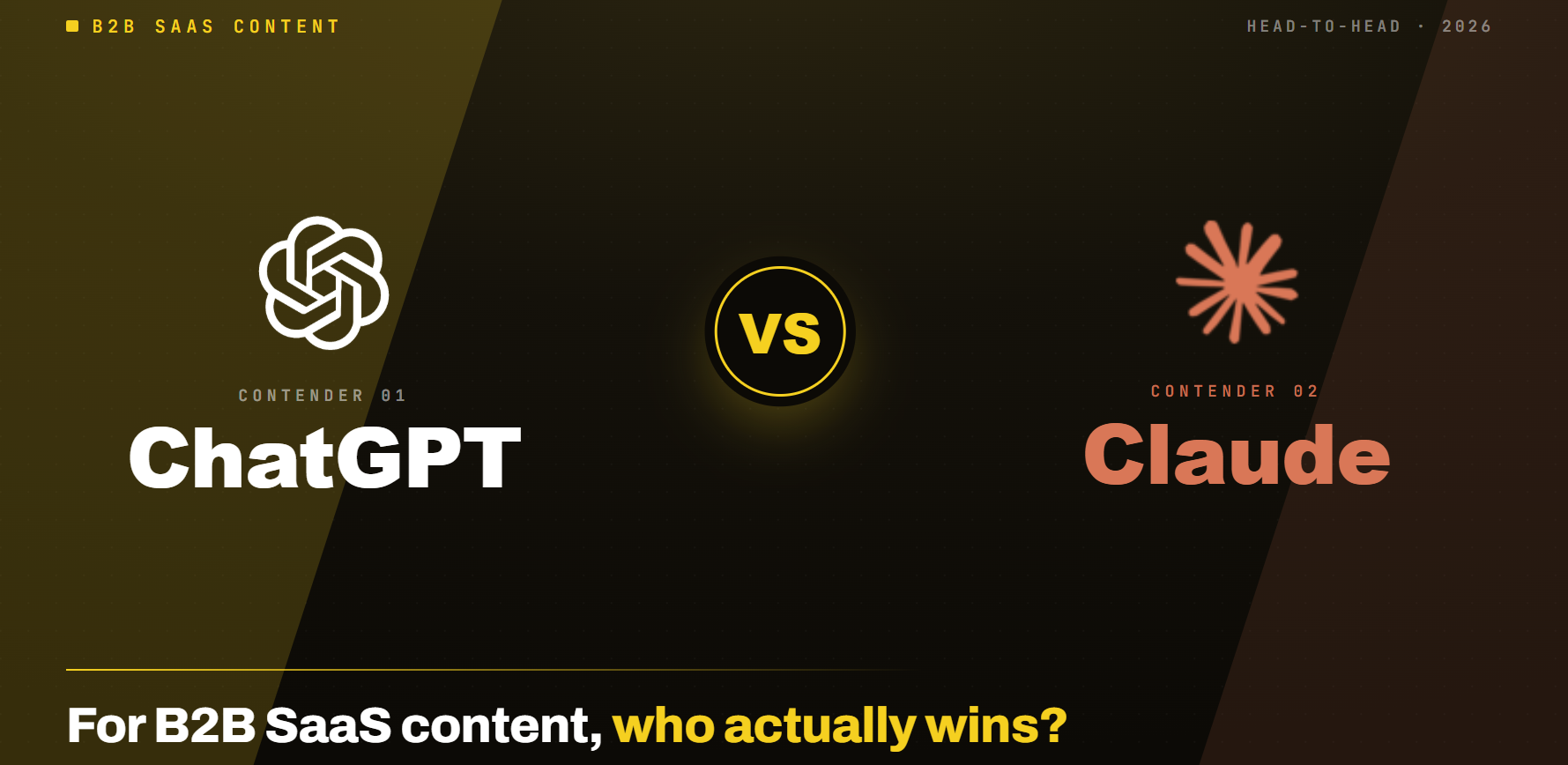 ChatGPT vs Claude for B2B SaaS Content. Who Wins?