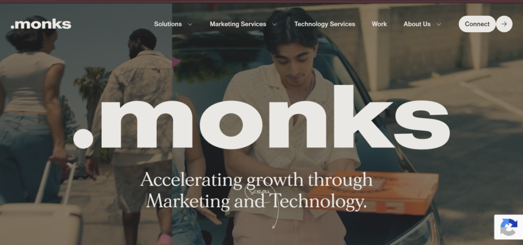Best AI marketing agencies - monks web