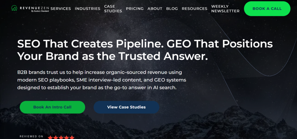 best B2B SEO agencies- revenue zen