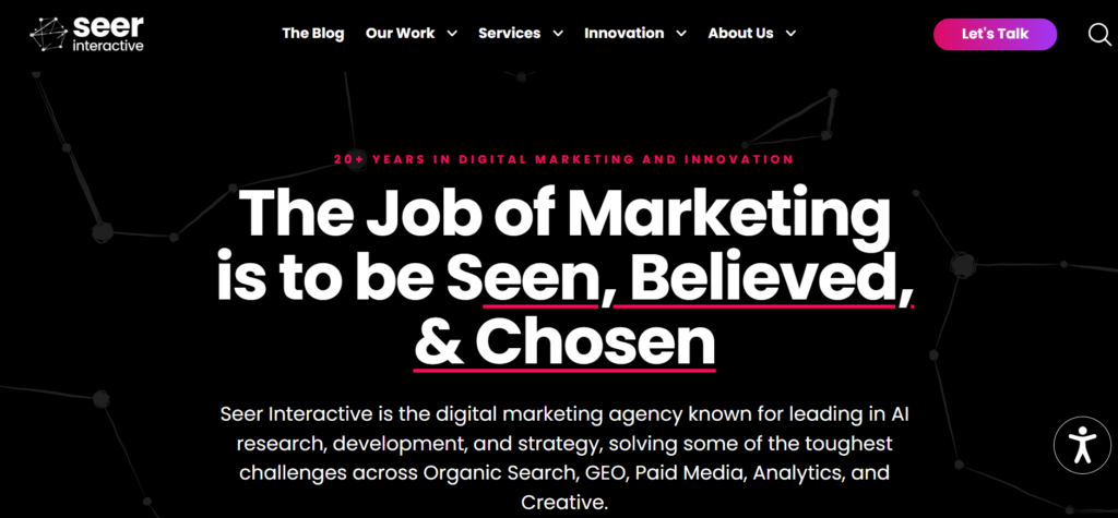 best B2B SEO agencies - SEER interactive