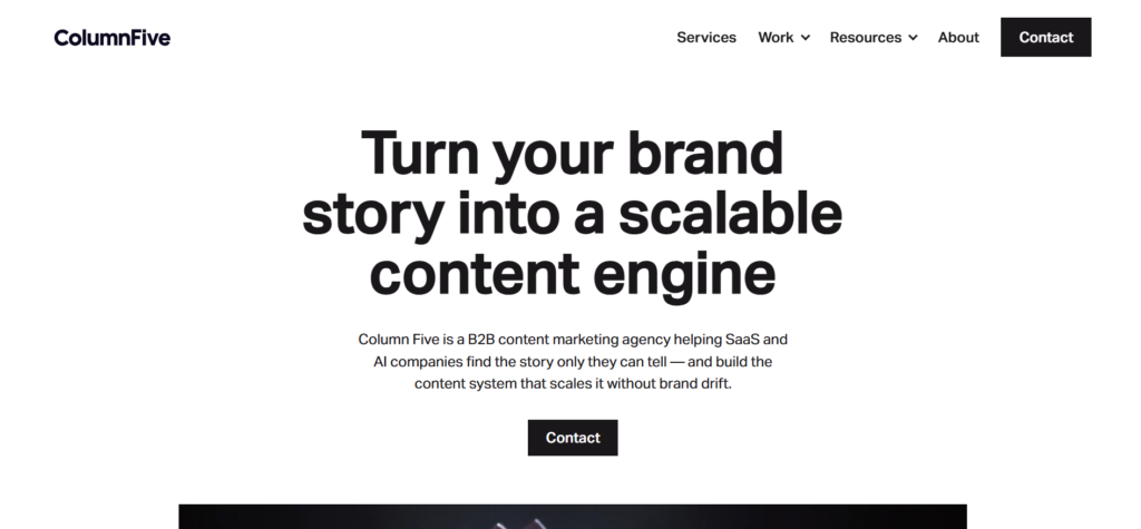 content strategy agencies - Column Five