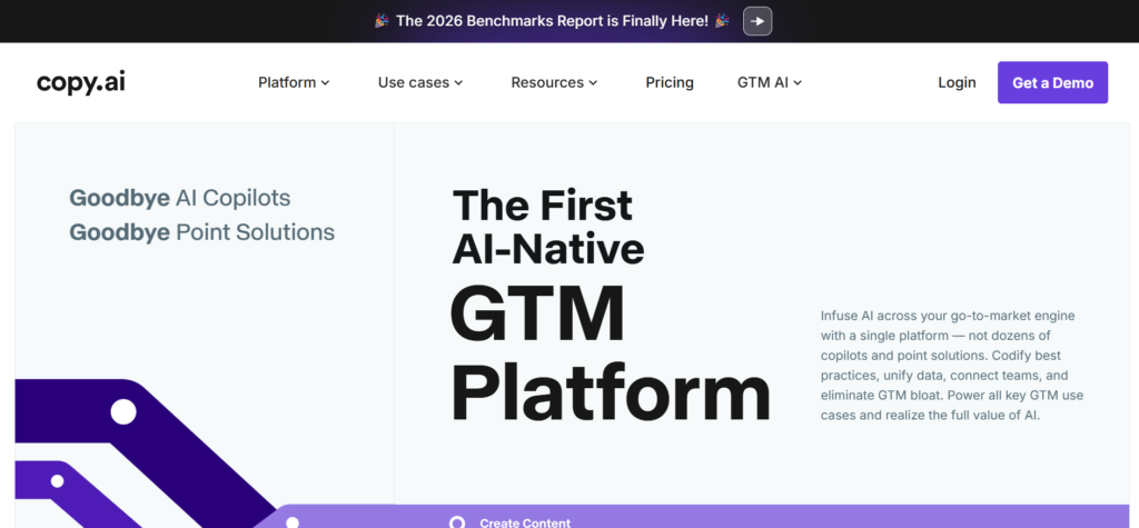 AI writing tools for B2B SaaS
- copy.ai
