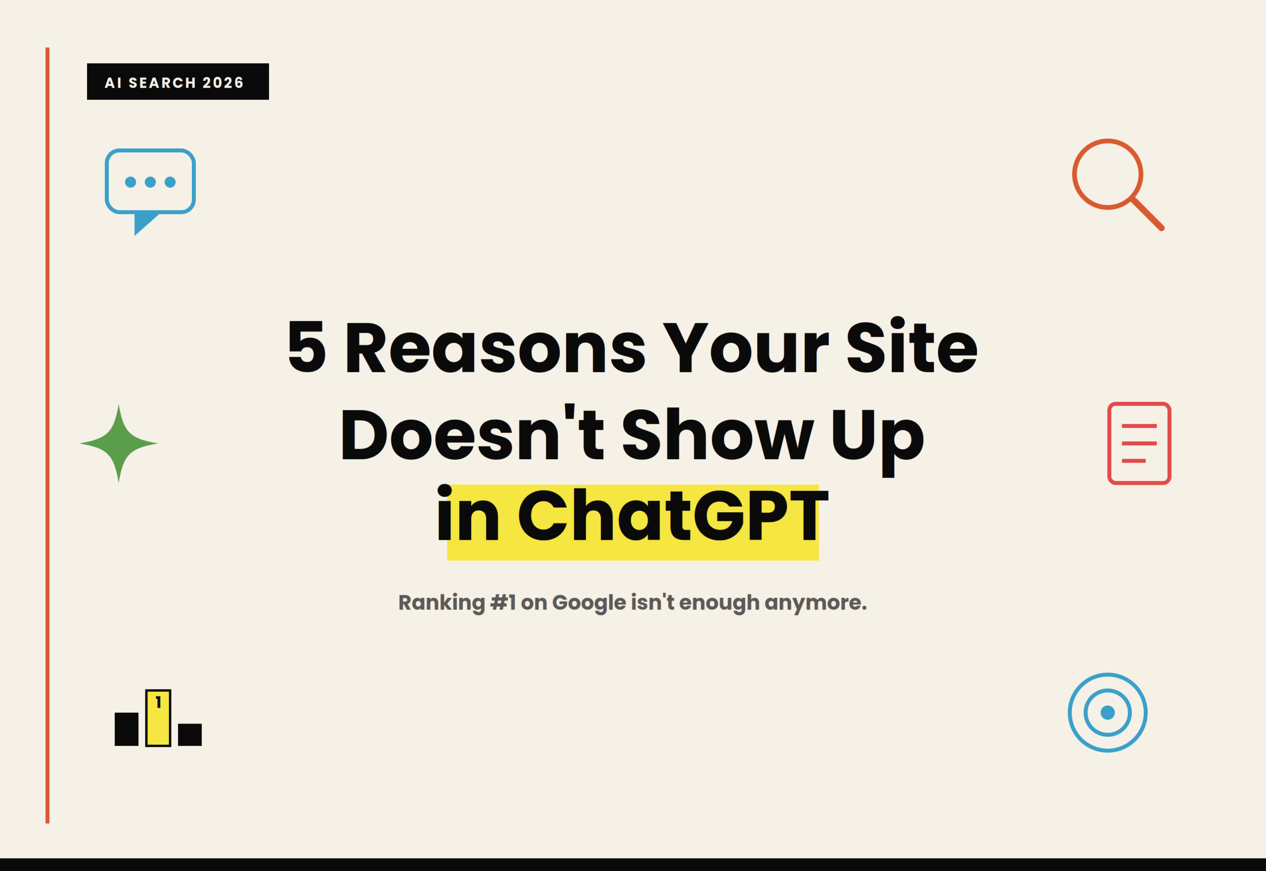 5 REASONS your site does not show up in chatGPT