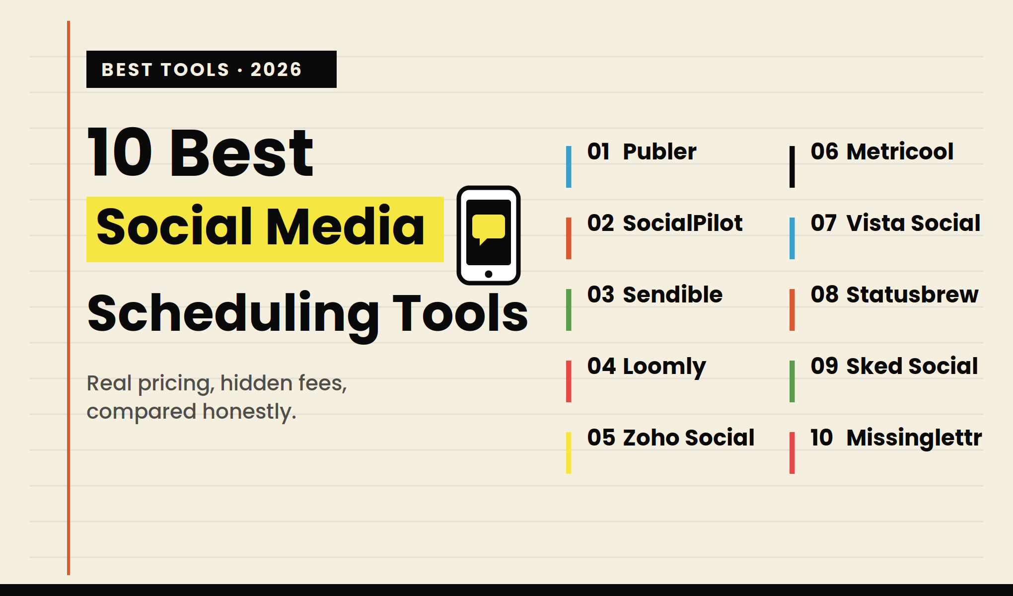 10 best social media scheduling tools in 2026