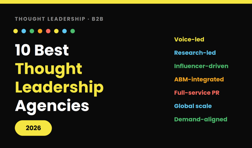 Best thought leadership agencies