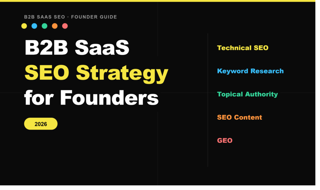 B2B SaaS SEO Strategy: A No-Nonsense Guide for Founders