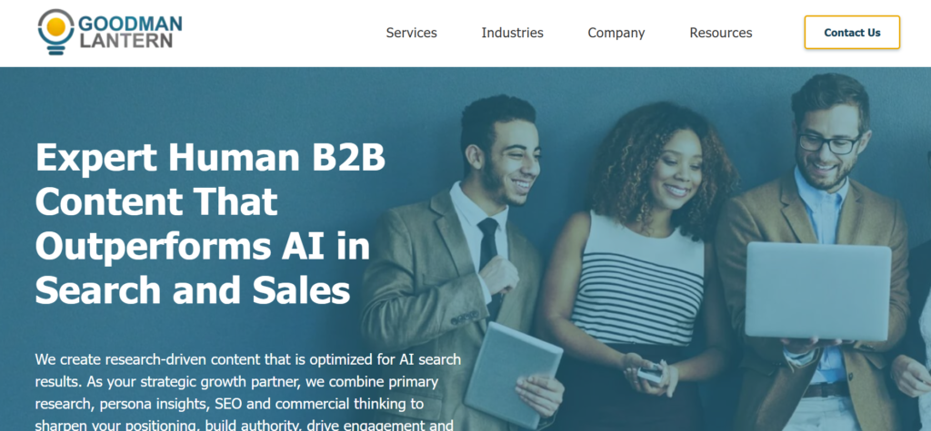 Best Thought Leadership agencies-Goodman Lantern