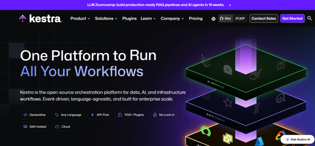 workflow automation tools - Kestra