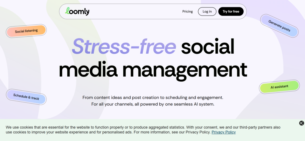 social media scheduling tools - Loomly