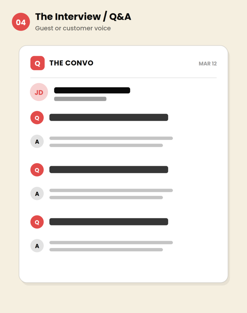 B2B newsletter templates - Interview