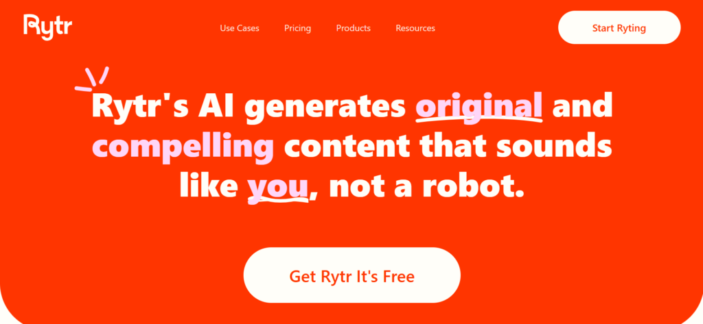 AI writing tools for B2B SaaS
- rytr