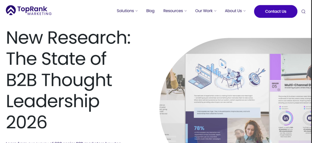 Best Thought Leadership agencies- Toprank marketing