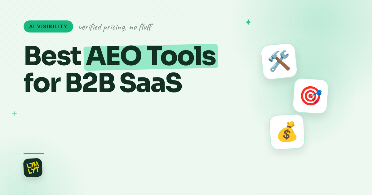 Best AEO Tools for B2B SaaS in 2026