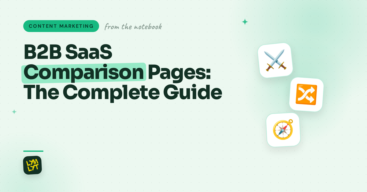 b2b saas comparison pages