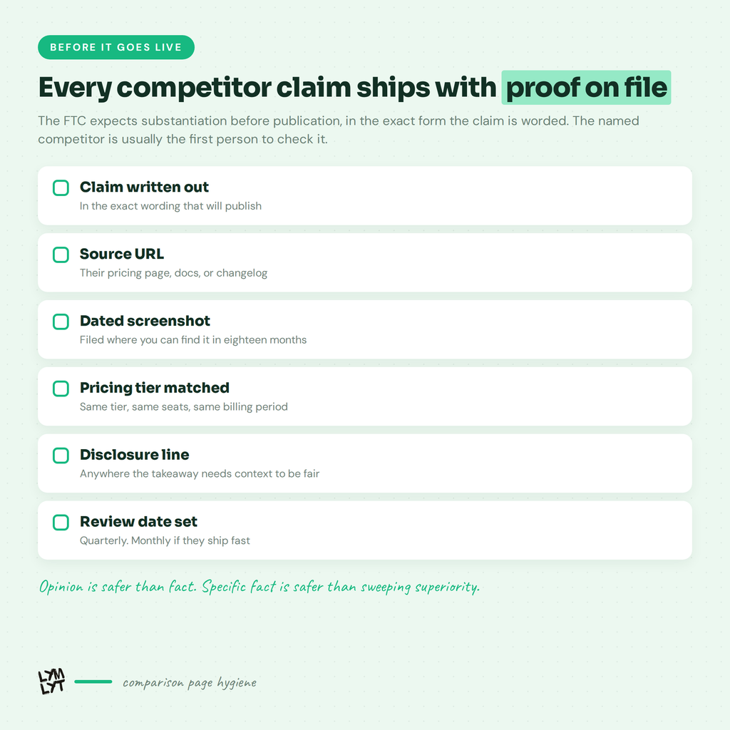 b2b SaaS comparison pages - Credibility
