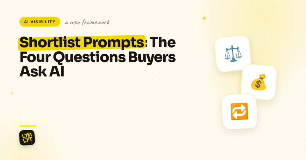Shortlist Prompts: What B2B Buyers Ask AI Before Deciding