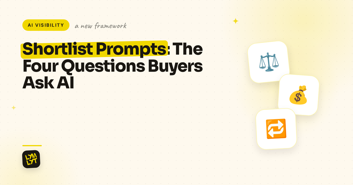 Shortlist Prompts: What B2B Buyers Ask AI Before Deciding