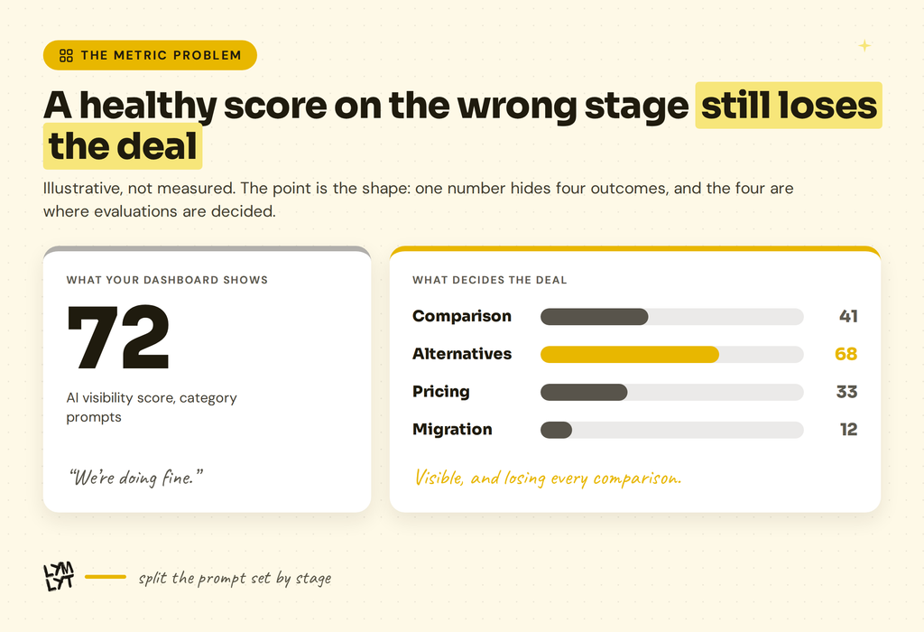 shortlist prompts - two types of scorecards - Metric problem