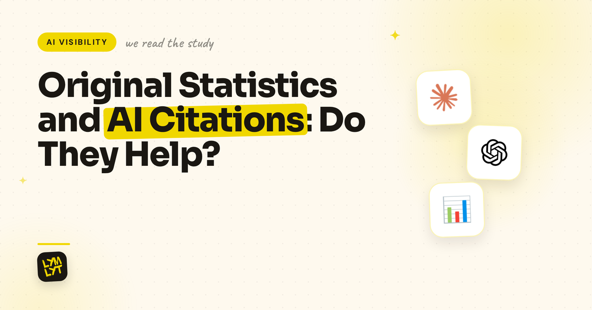 Original statistics and AI citations: do they help, a LymLyt blog cover